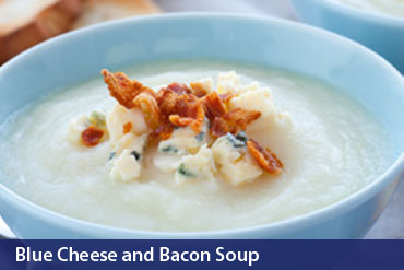 Blue Cheese and Bacon Soup